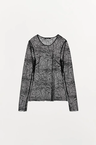 Полупрозрачный топ «паутина» LIMITED EDITION- Заказать в России