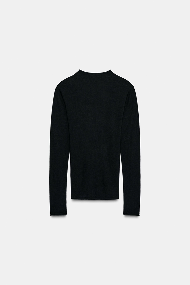 Топ из экстрафинской шерсти и шелка