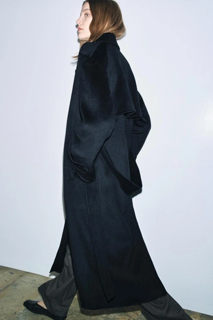 Длинное пальто из смесовой шерсти — ZW COLLECTION LIMITED EDITION- Заказать в России