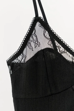 Боди с кружевом и узором «POINTELLE»- Заказать в России