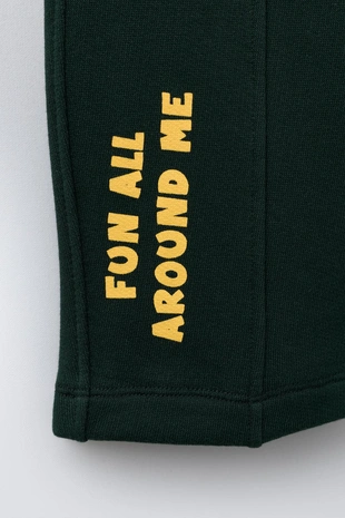 Флисовые брюки BALLOON с текстом- Заказать в России