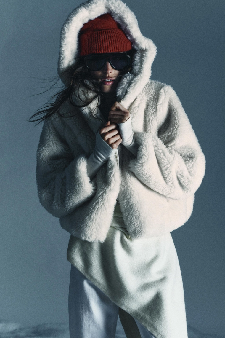 Куртка-бомбер с овчиной и термоизоляцией