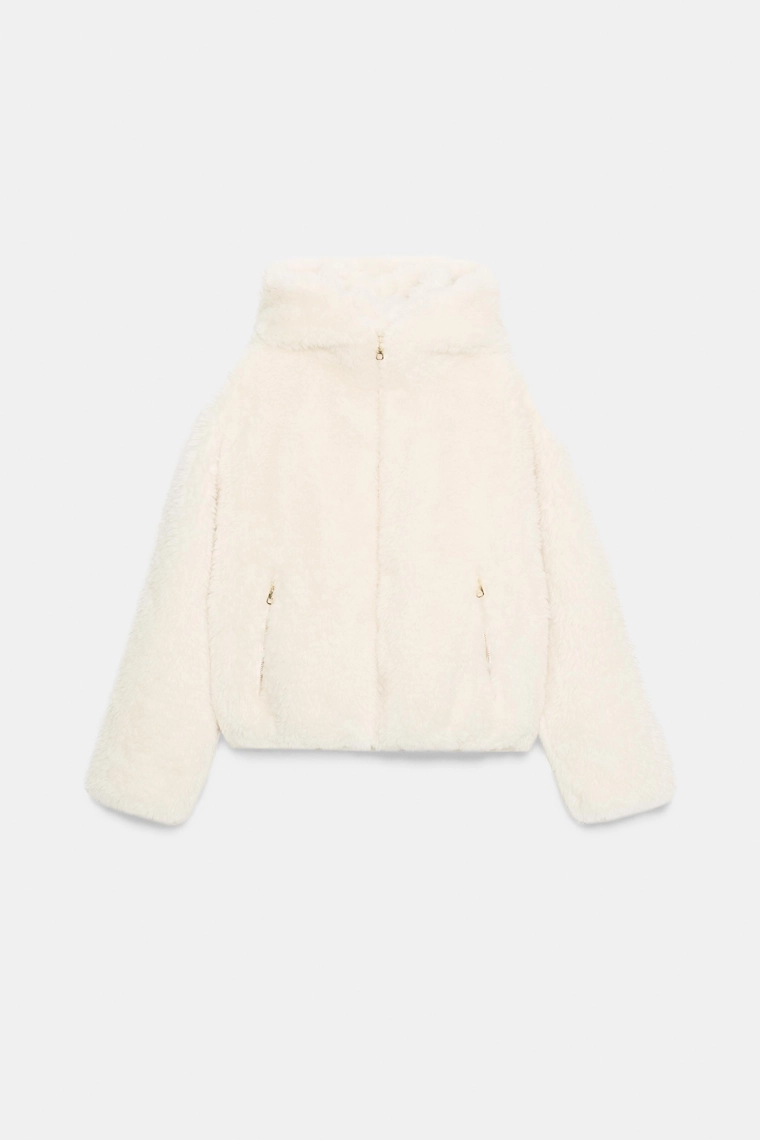 Куртка-бомбер с овчиной и термоизоляцией