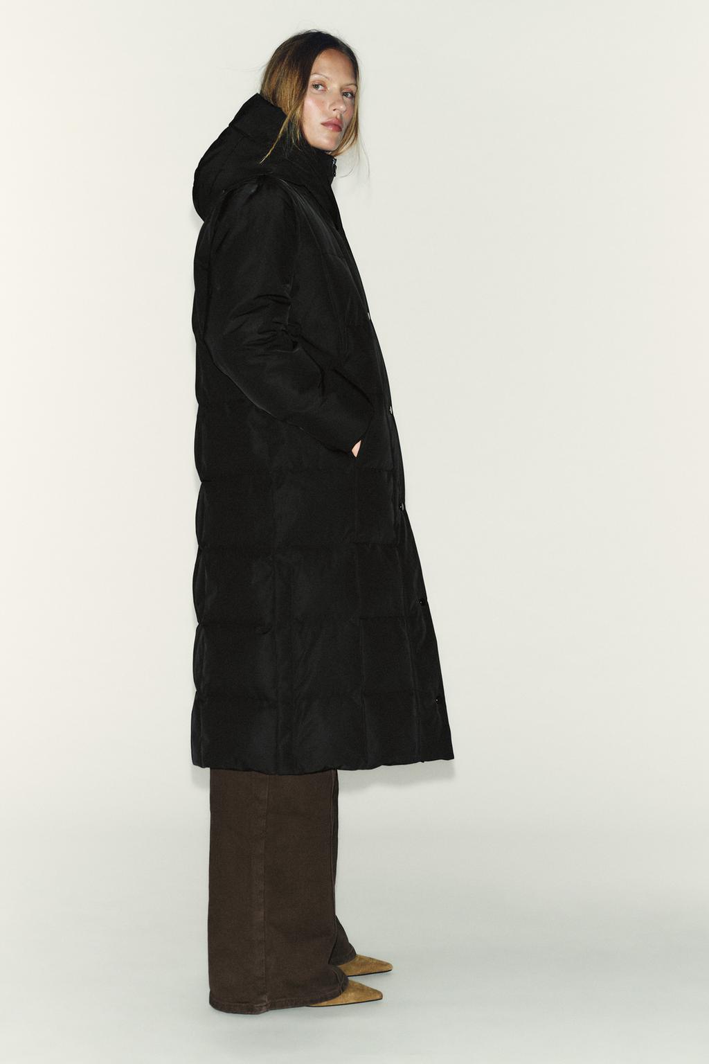 ДЛИННЫЙ ПУХОВИК С КАПЮШОНОМ WATER REPELLENT WINDPROOF