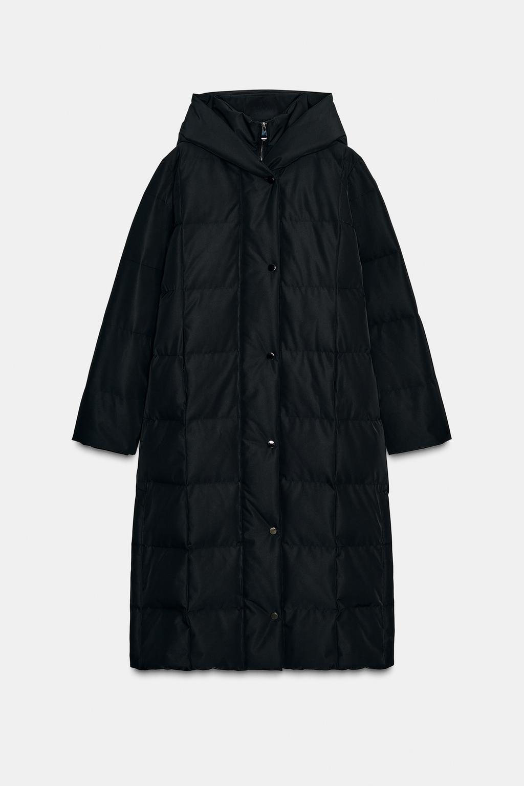 ДЛИННЫЙ ПУХОВИК С КАПЮШОНОМ WATER REPELLENT WINDPROOF
