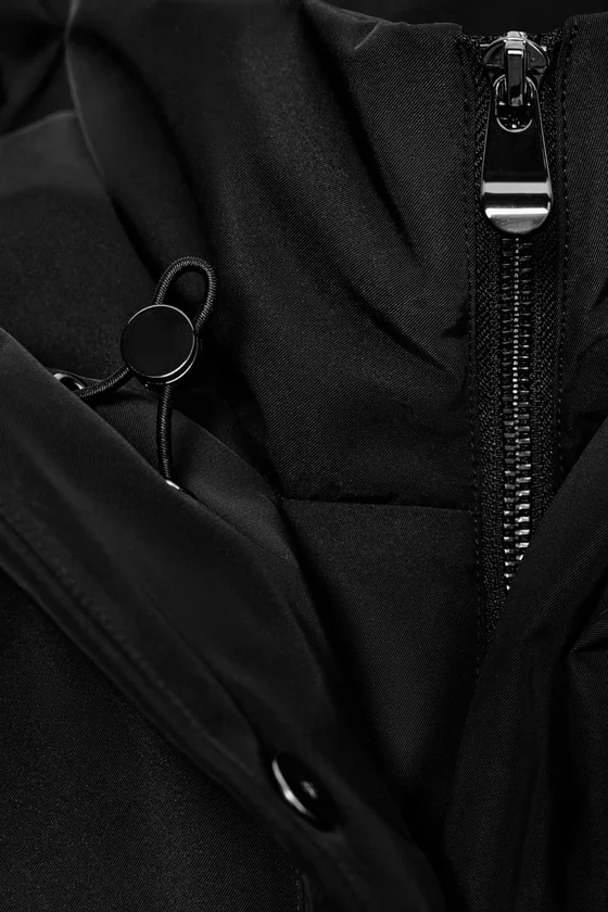 ДЛИННЫЙ ПУХОВИК С КАПЮШОНОМ  WINDPROOF