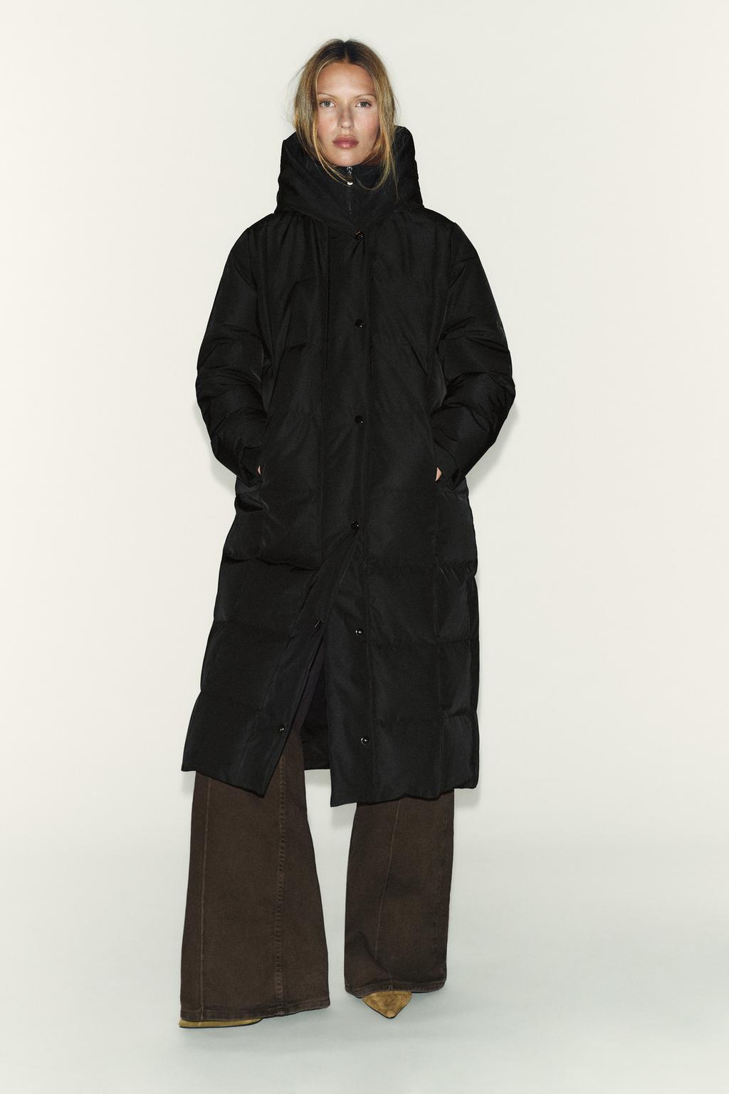ДЛИННЫЙ ПУХОВИК С КАПЮШОНОМ WATER REPELLENT WINDPROOF