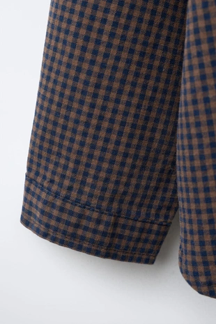 Рубашка в клетку виши- Заказать в России