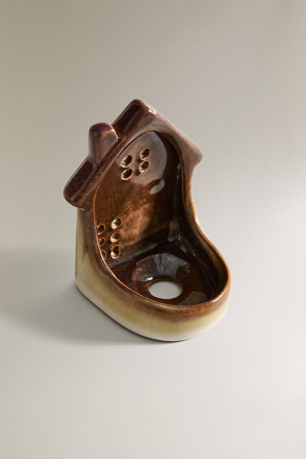 Светильник для чая tealight ceramic christmas house с сердцем