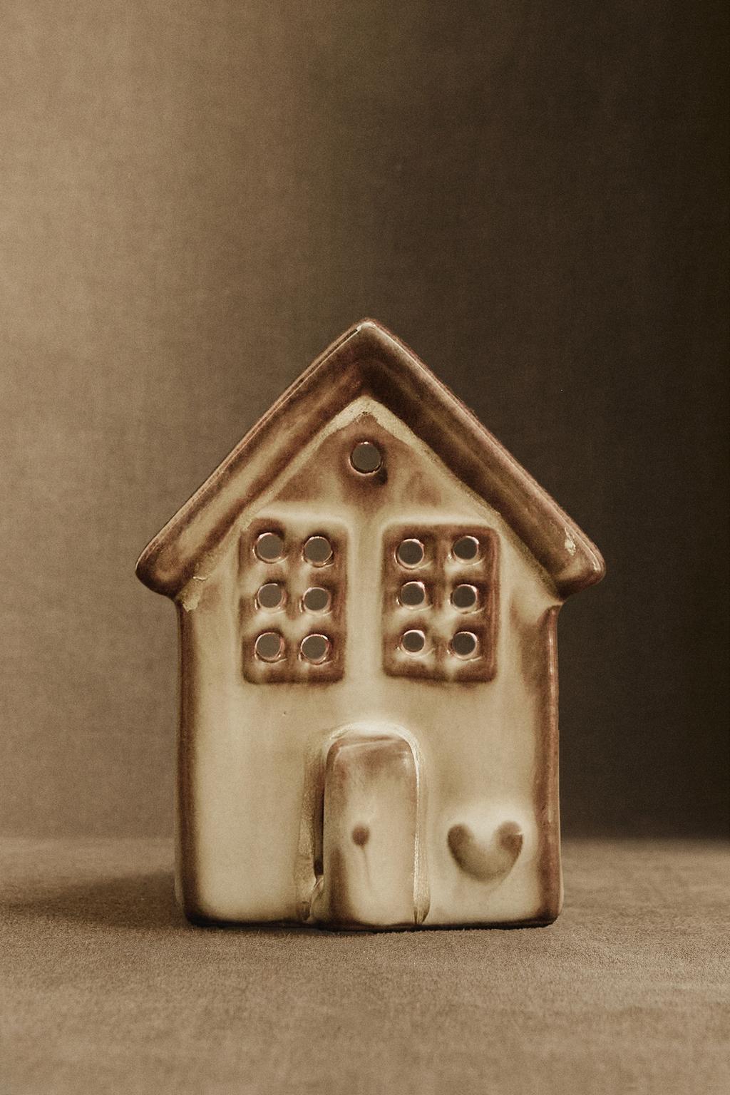 Подсвечник для чая ceramic house christmas