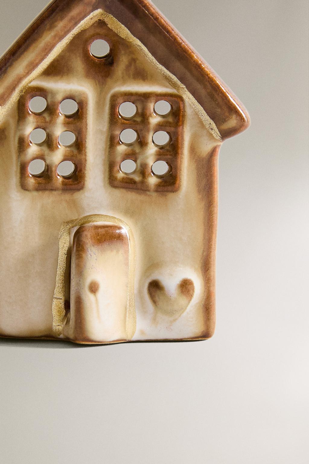 Подсвечник для чая ceramic house christmas