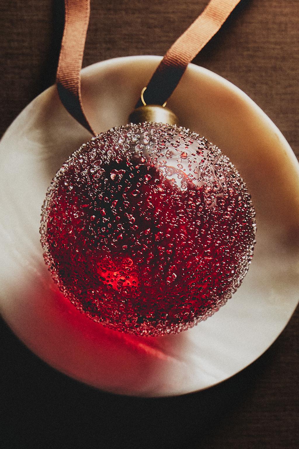 Рождественская ёлочная игрушка bubble bauble