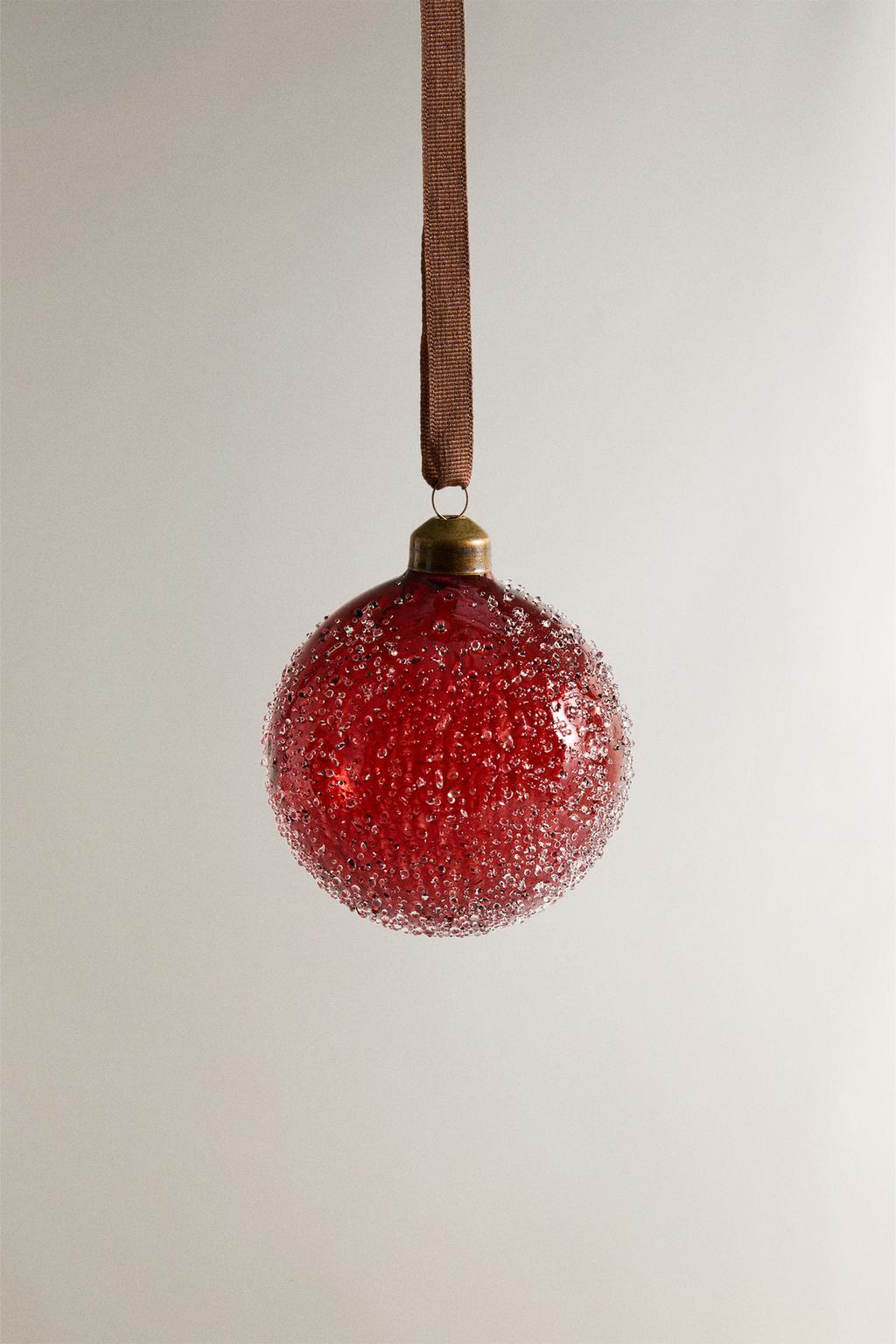 Рождественская ёлочная игрушка bubble bauble