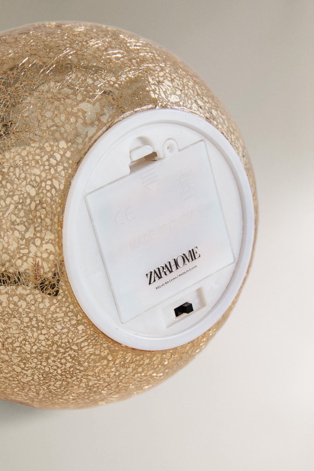 Рождественская новогодняя игрушка bauble с маленьким led-светом