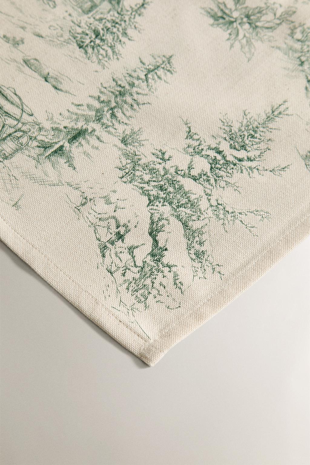 Набор хлопковых рождественских салфеток toile de jouy (набор из 2 шт.)