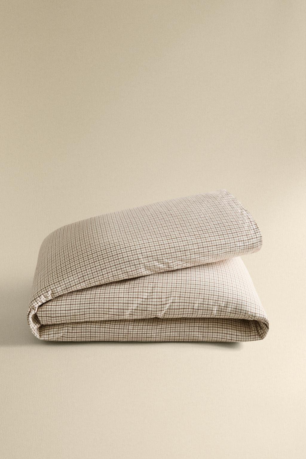 Плед из фланели в клетку