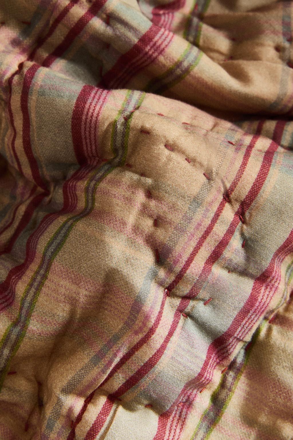 Плед из хлопка в полоску