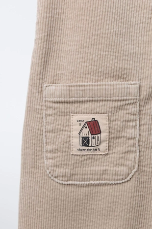 Длинный вельветовый комбинезон- Заказать в России