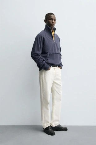 Толстовка с воротником на молнии- Заказать в России