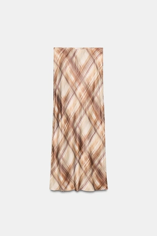 Атласная юбка миди- Заказать в России