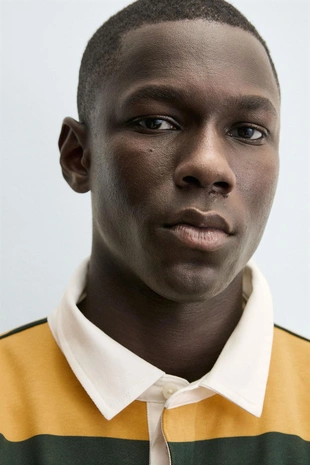 Толстовка-поло с контрастным воротником- Заказать в России