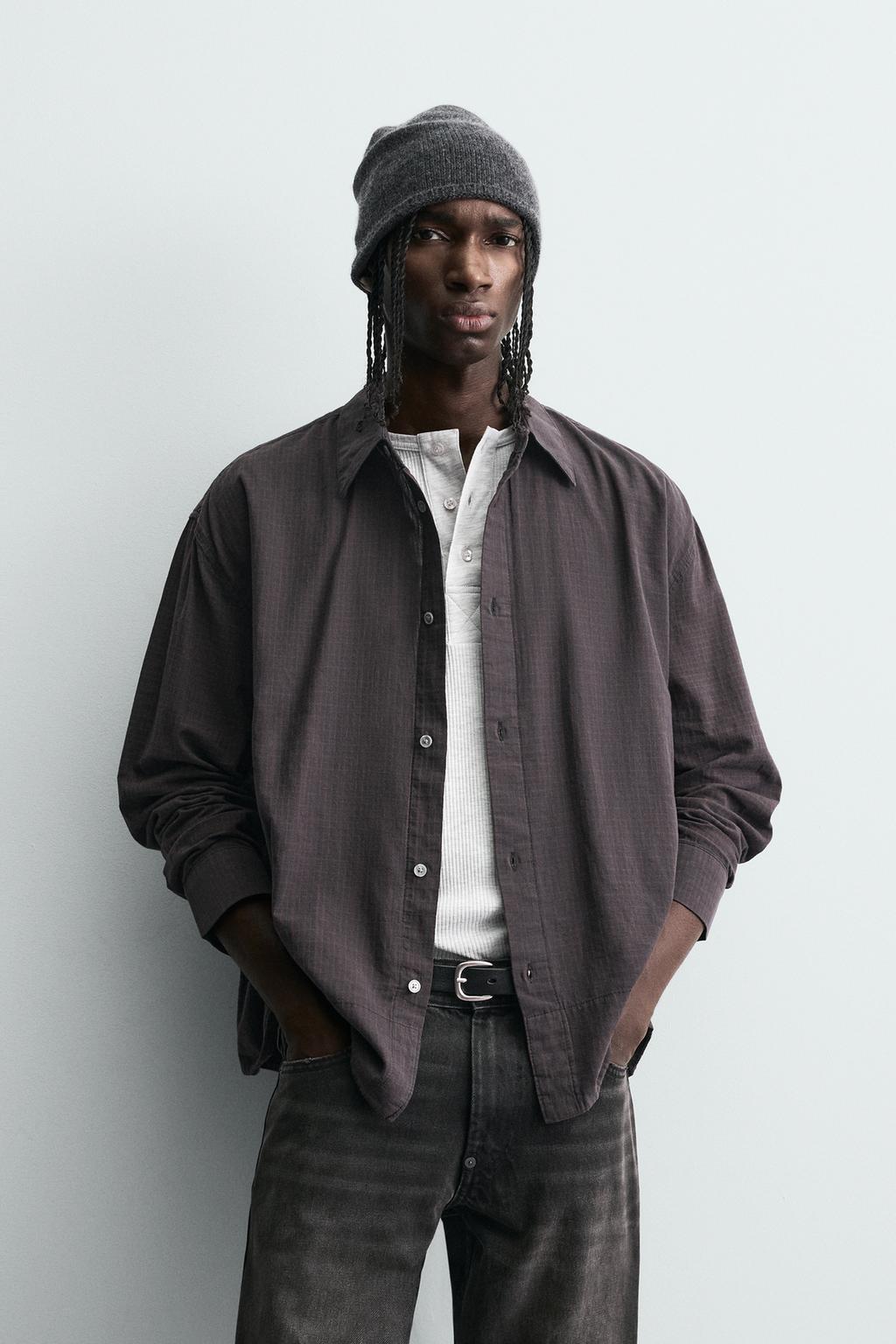 РУБАШКА RELAXED FIT В КЛЕТКУ