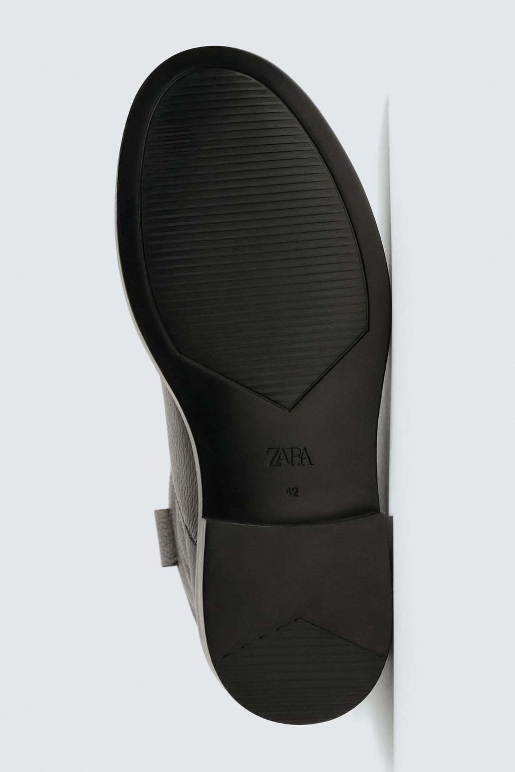 КОЖАНЫЕ БОТИНКИ НА ОБЪЕМНОЙ ПОДОШВЕ