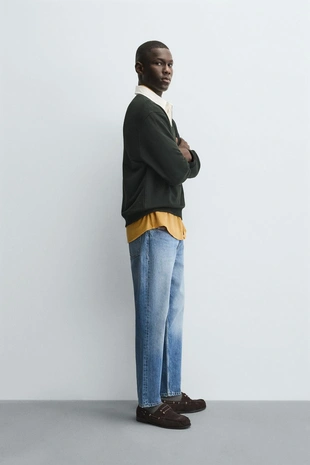 Толстовка-поло с контрастным воротником- Заказать в России