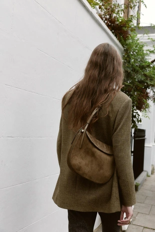 Кожаная сумка с клапаном- Заказать в России