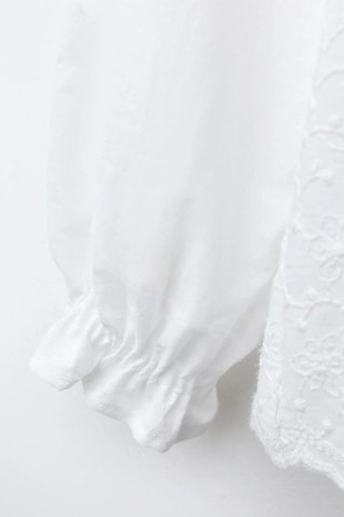 Романтическая рубашка с вышивкой- Заказать в России