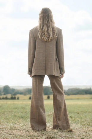 Шерстяной клетчатый блейзер LIMITED EDITION- Заказать в России