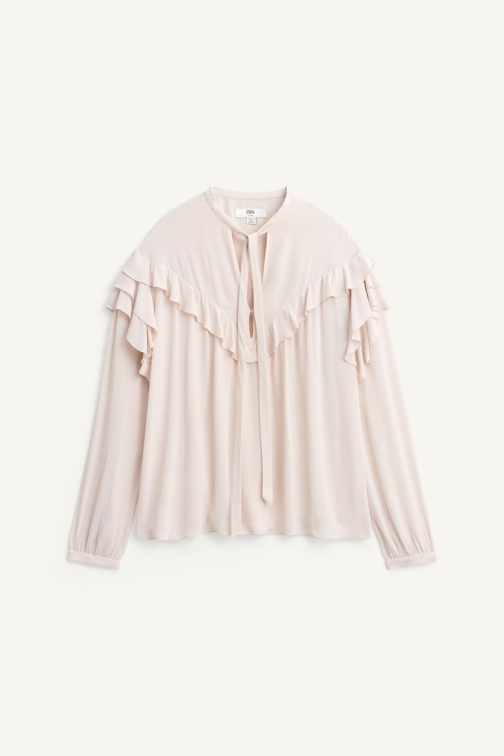 Блуза с оборками и бантом limited edition