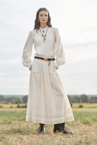 Юбка из шерсти с кружевными вставками LIMITED EDITION- Заказать в России