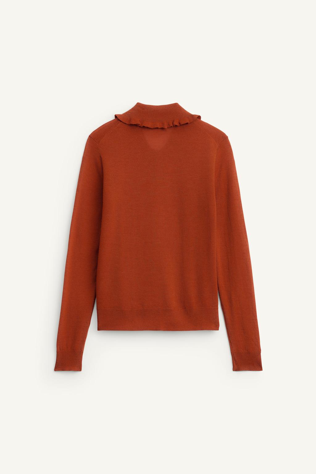 Жакет limited edition с оборками из 100% шерсти