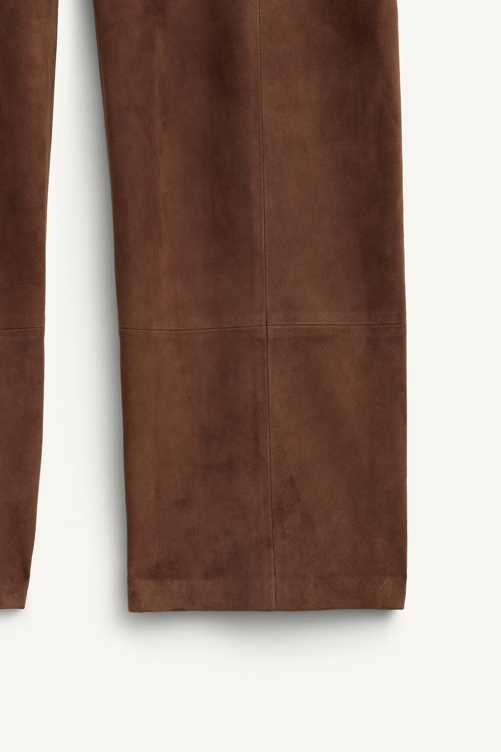 Брюки darted из замши 100% limited edition