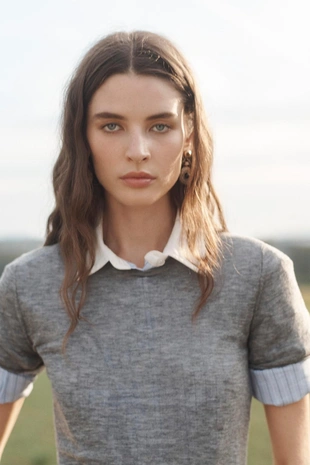 Топ из ограниченной коллекции 100% шерсти- Заказать в России