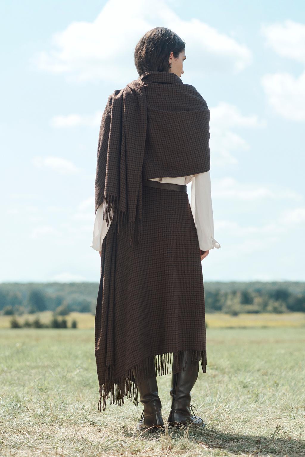 Шарф в клетку limited edition long