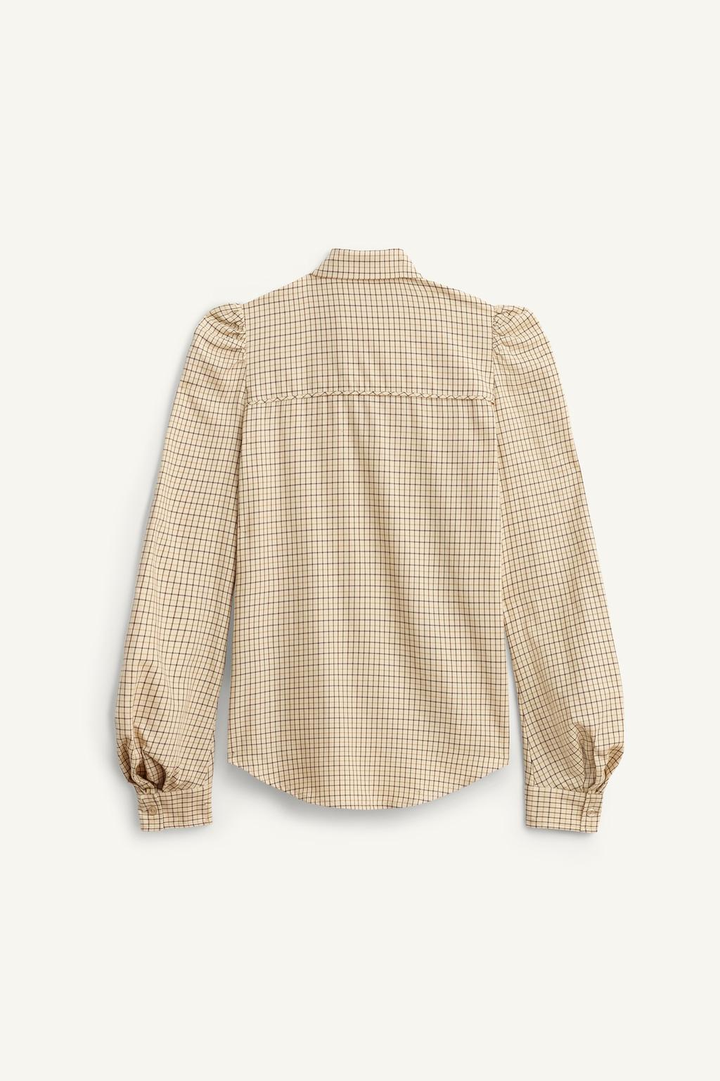 Рубашка в клетку limited edition с завязками