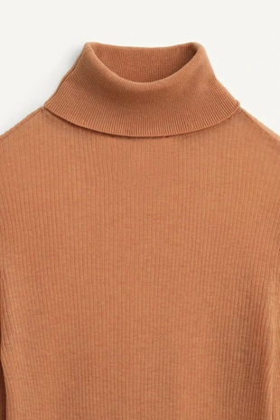 Mid-camel | 2893/157/756 - Zara Джемпер из ограниченной коллекции из 100% шерсти