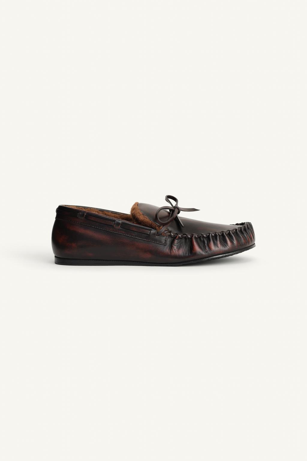 Лоферы из кожи limited edition
