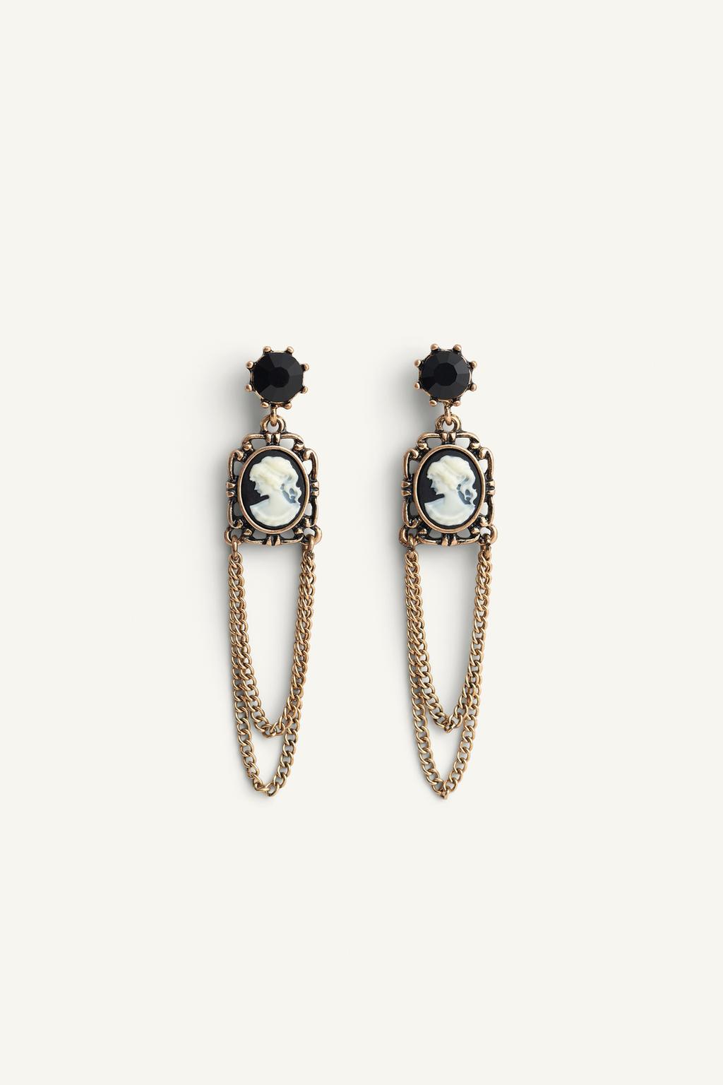 Серьги с подвеской на цепочке limited edition