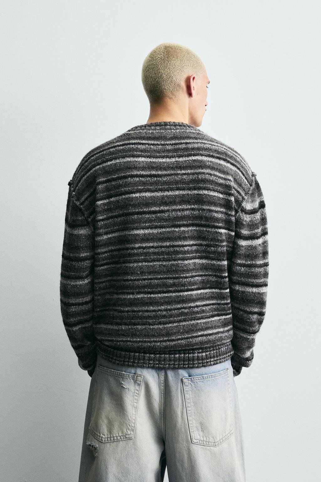 КАРДИГАН JACQUARD В ПОЛОСКУ