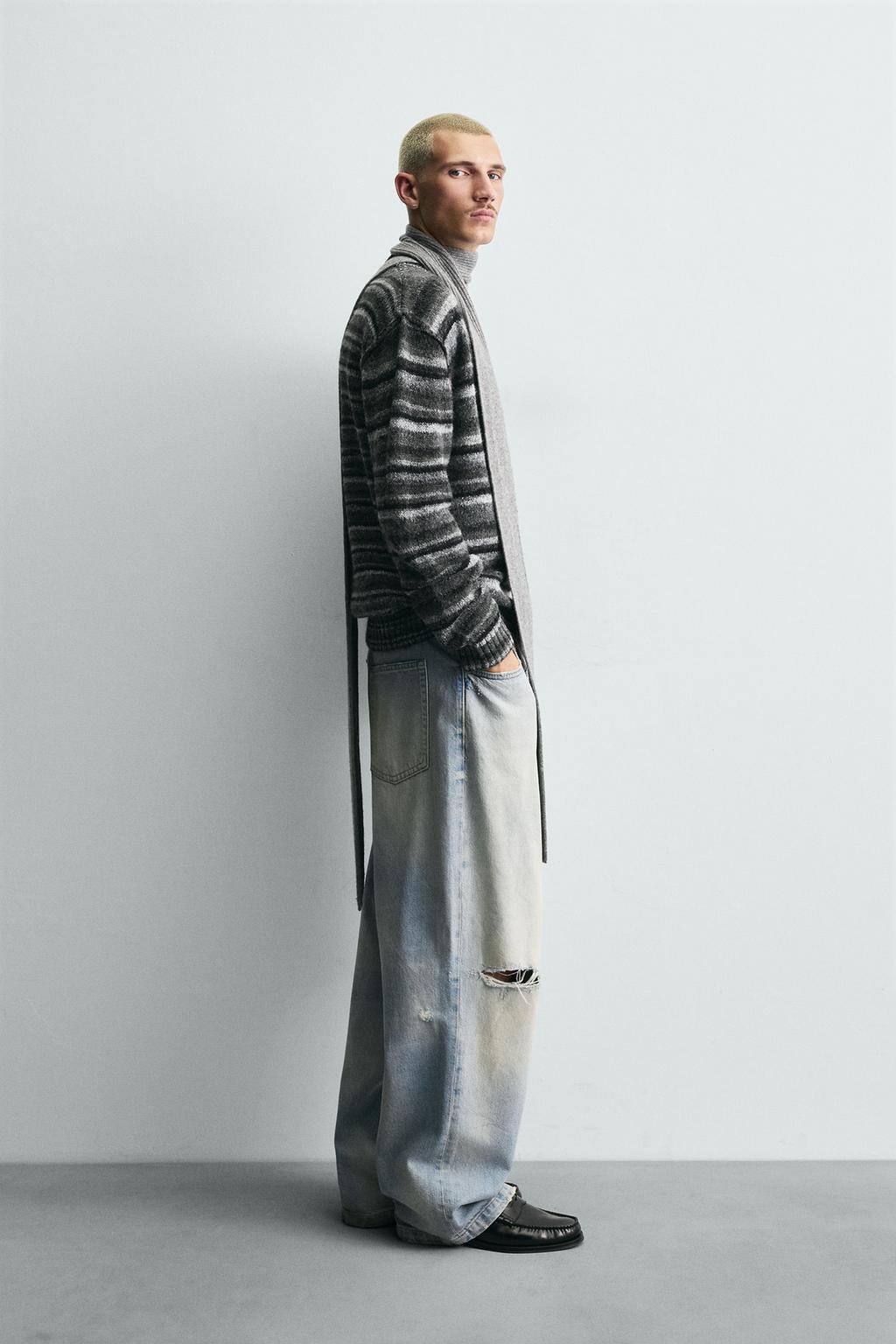 КАРДИГАН JACQUARD В ПОЛОСКУ
