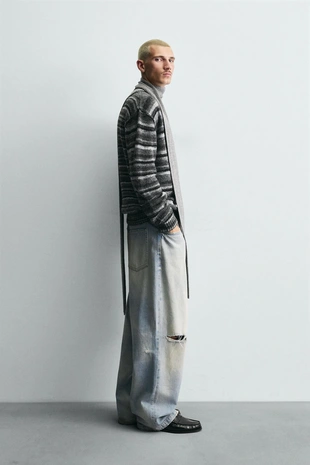 Кардиган JACQUARD в полоску- Заказать в России