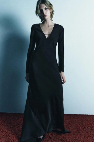 Атласное платье с паутиной на спине — LIMITED EDITION- Заказать в России