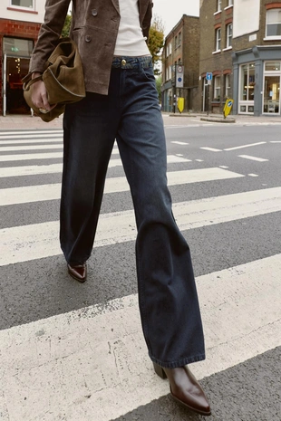 Джинсы Z1975 со средней посадкой и жаккардовым поясом- Заказать в России