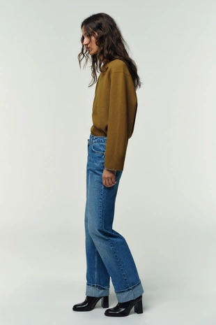 Джинсы Z.09 STRAIGHT CROSSOVER с высокой посадкой и полной длиной- Заказать в России