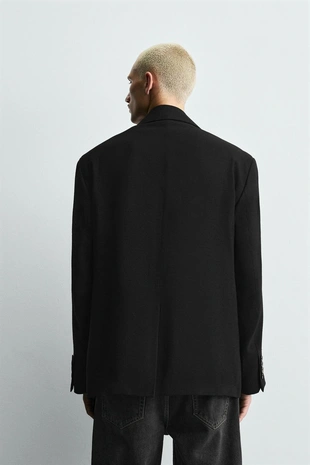 Блейзер свободного кроя из струящейся ткани- Заказать в России