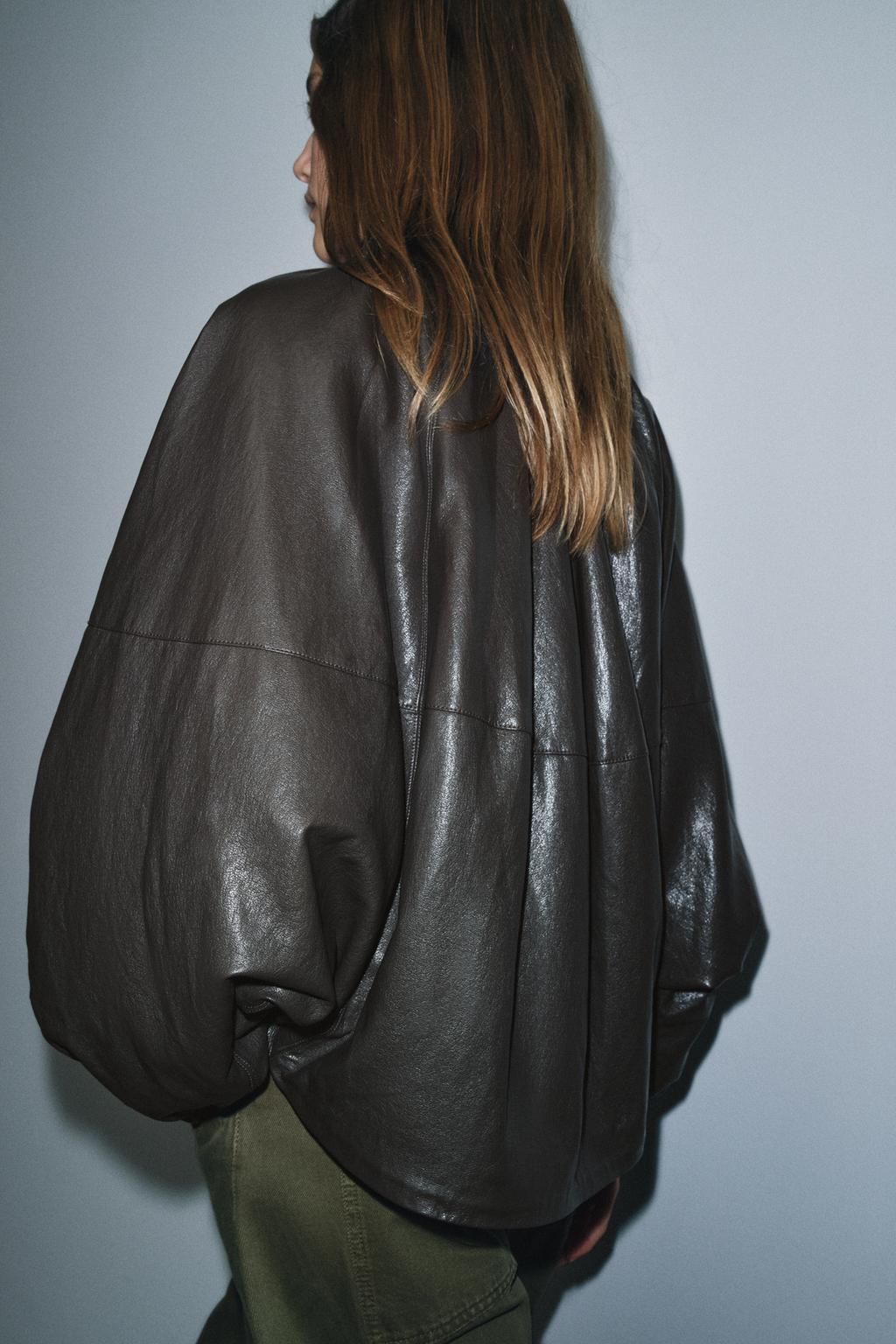 БОМБЕР ИЗ ИСКУССТВЕННОЙ КОЖИ — ZW COLLECTION