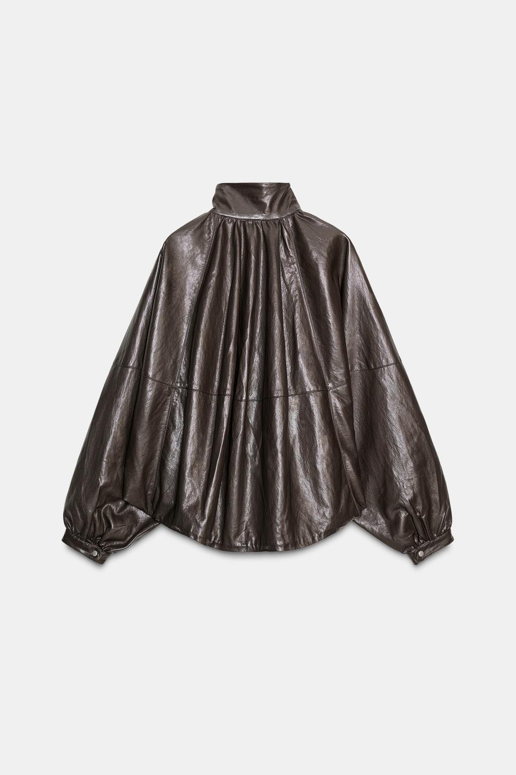 БОМБЕР ИЗ ИСКУССТВЕННОЙ КОЖИ — ZW COLLECTION
